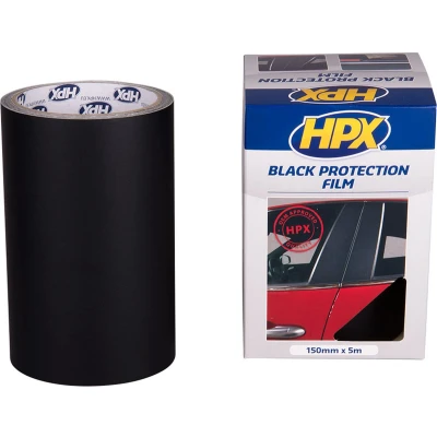 Afbeelding van Hpx black protection film zelfklevende beschermingsfolie 150 mm x 5 meter, zwart
