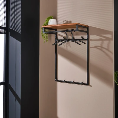 Afbeelding van Joshua kapstok 2x4 haken hoog acaciahout