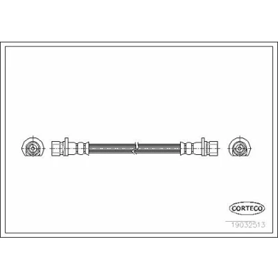 Afbeelding van CORTECO 19032513 Remslang Achteras 257
