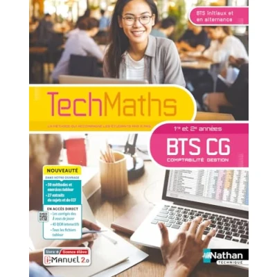 Afbeelding van TECHMATHS MATHS BTS CG 1ERE ET 2EME ANNEES MANUEL ELEVE