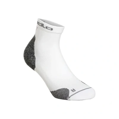 Afbeelding van ODLO Socks Quarter Ceramicool RUN Unisex Sportsokken, Maat: 39 41, White