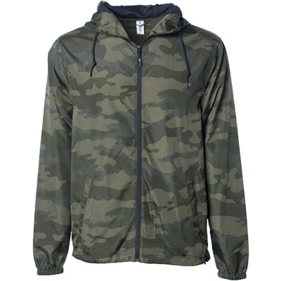 Afbeelding van Independent Unisex Lightweight Windbreaker Jacket NP700 Forest Camo/Forest Camo/Black