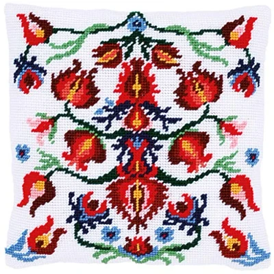 Afbeelding van Vervaco Penelope Folklore Kruissteekkussen pakket La Maison Victor PN 0168442