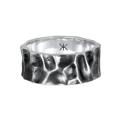 Afbeelding van Kuzzoi USED LOOK Ring, Heren, Maat: 60, Grau