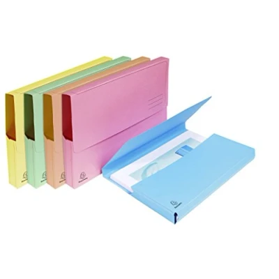 Afbeelding van EXACOMPTA Verpakking met 25 Super zakmappen in kaart 210 g, verschillende pastelkleuren