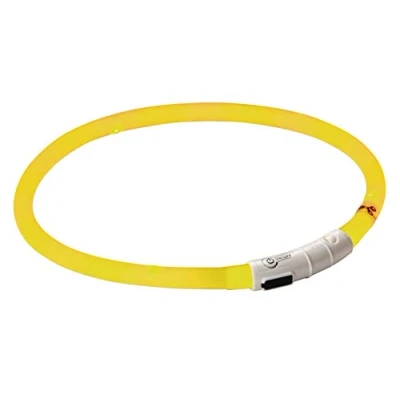 Afbeelding van Maxi Safe Oplaadbare LED Halsband geel 55cm
