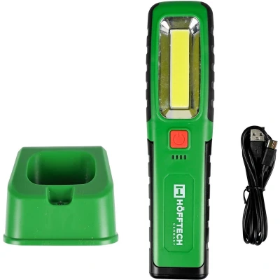 Afbeelding van Hofftech COB + UV Looplamp: Multifunctioneel, Oplaadbaar, 20u Werktijd