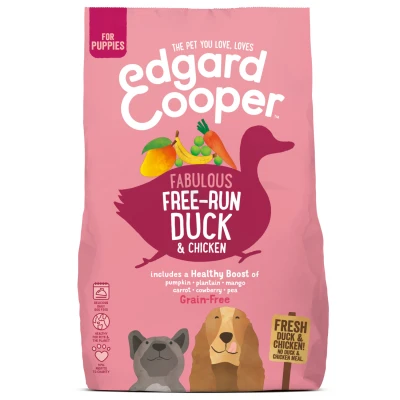 Afbeelding van Edgard&amp;Cooper Free Run Duck Puppy Eend&amp;Kip&amp;Banaan Hondenvoer 700 g Graanvrij