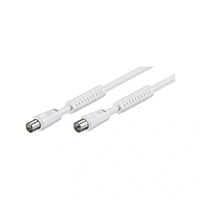 Afbeelding van Goobay Antenne Aansluitkabel [1X Antennestekker 75 ? 1X Antennebus ?] 1.50 M 85 Db Met Ferrietkern Wit
