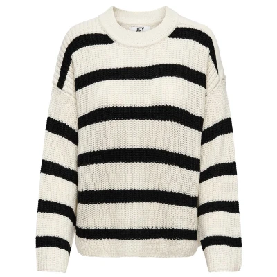 Afbeelding van JDY Justy L/S Stripe NOOS Trui, Dames, Maat: XXL, Eggnog