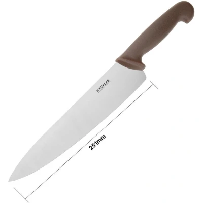 Afbeelding van Hygiplas Koksmes Bruin 25cm FX111 Restaurant Hotel Professioneel