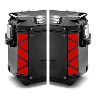 Afbeelding van Reflecterende stickers compatibel met GIVI TREKKER OUTBACK 48 37 liter Motorrad (rood)