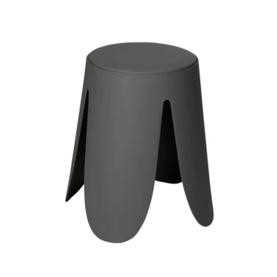 Afbeelding van WENKO Comiso Badkruk, 180 kg belastbaar, met gevoerde zitting en antislipvoetjes, diameter 44,5 x 46 cm, grijs