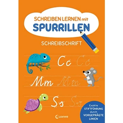 Afbeelding van Schreiben lernen mit Spurrillen Schreibschrift