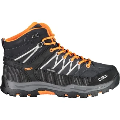 Afbeelding van CMP Rigel MID Trekking WP Unisex Bergschoenen voor kinderen, Maat: 30, Antracite/flash orange Leer en textiel