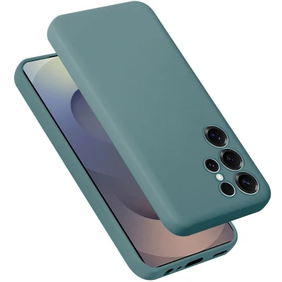 Afbeelding van Cadorabo Hoesje geschikt voor Samsung Galaxy S25 Ultra in LIQUID GROEN Beschermhoes gemaakt van flexibel TPU silicone Case Cover