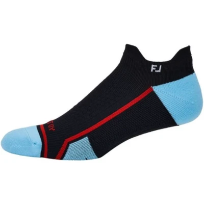 Afbeelding van Footjoy Heren Golfsokken Tech D.R.Y. Roll Tab Navy Blauw Rood 39 46