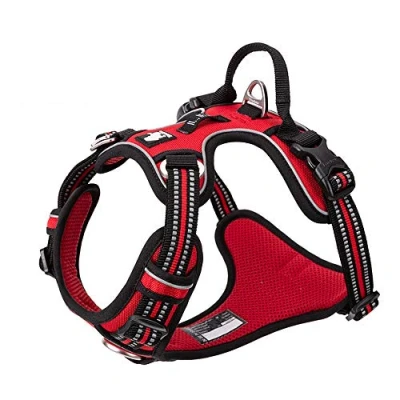 Afbeelding van Truelove TLH56512 Verstelbaar reflecterend zacht nylon harnas voor kleine en grote huisdieren Maat S Rood