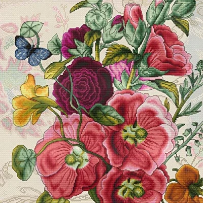 Afbeelding van Luca s borduurpakket zomer bloemen om te borduren b2366