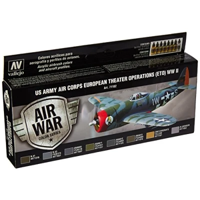 Afbeelding van Acrylicos Vallejo Air Corps European Theatre Operations ETO WWII Set Grijs