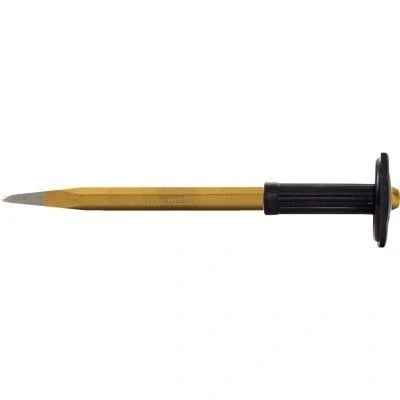 Afbeelding van KS Tools, Beitel, Puntige beitel met beschermend handvat, 8 kantig