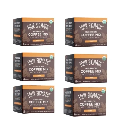 Afbeelding van Four SIGMATIC FSF Koffiezak Paddenstoel Leeuwenmanen en Chaga 10 sach 6 stuks