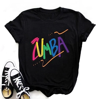 Afbeelding van kewing Zumba Dames T Shirt Print Korte Mouw Ronde Hals Roll Casual Top voor Lessen Dans Training Fitness, #2