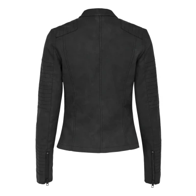 Afbeelding van ONLY Onlava Biker OTW NOOS Imitatieleren jas, Dames, Maat: 38, Black