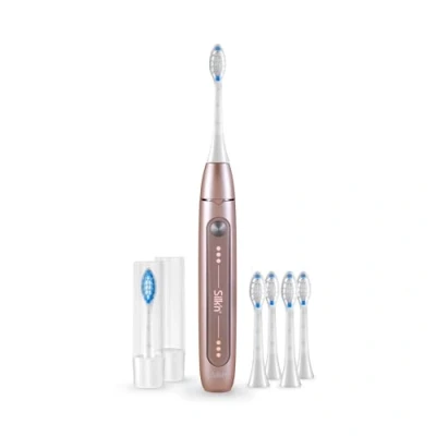 Afbeelding van Silk&#039;n SonicYou Elektrische Tandenborstel Geschenkset met 4 Pack Witte opzetborstels Roze