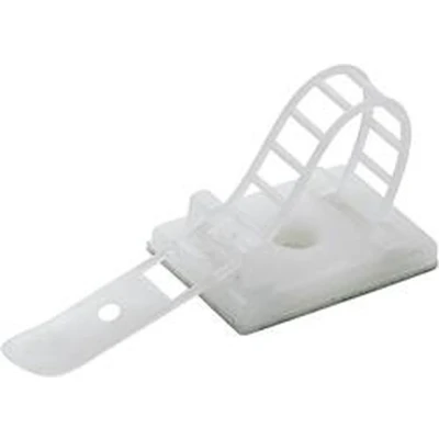 Afbeelding van TRU COMPONENTS WCT 85 Bevestigingssokkel Zelfklevend, Schroefbaar 541211 Bundel Ø (bereik) 22 mm (max) Met bevestigingsbinder Natuur 25 stuk(s)