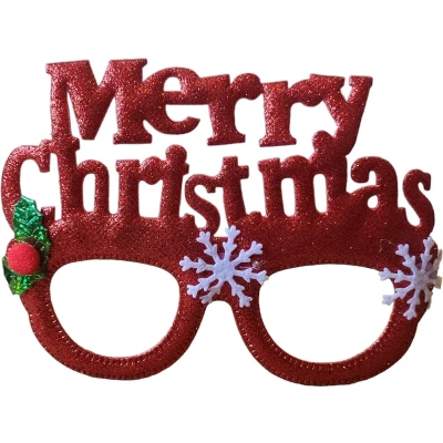Afbeelding van Kerstbril rood Merry Christmas