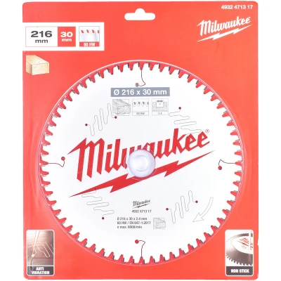 Afbeelding van Milwaukee Zaagblad 216 X 30 Mm Voor Hout (60 Tanden)