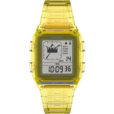 Afbeelding van Timex LCA x Fortnite TW2W96600 Horloge Kunststof Geel Ø 38 mm