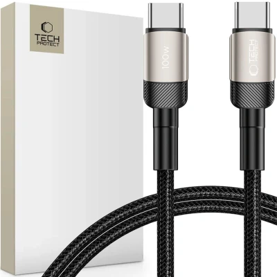 Afbeelding van TECH PROTECT ULTRABOOST EVO TYPE C KABEL PD100W/5A 100CM TITANIUM