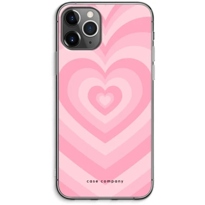 Afbeelding van Case Company® hoesje geschikt voor iPhone 11 Pro Max Hart Roos Soft Cover Telefoonhoesje Bescherming aan alle Kanten en Schermrand