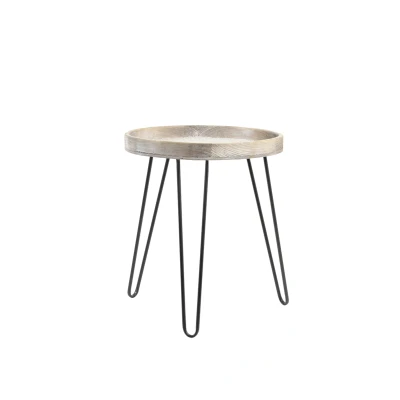 Afbeelding van Light &amp; Living Bijzettafel KENZIE Ø45x52.5cm Bruin