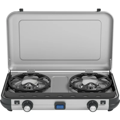 Afbeelding van Campingaz Camping Kitchen Maxi CV 2 pits Kookstoestel Grijs Gaskooktoestel Opbouw