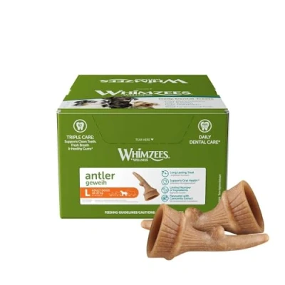 Afbeelding van Whimzees Antler L Kauwsnacks Hond 12,5cm 22st (doos)
