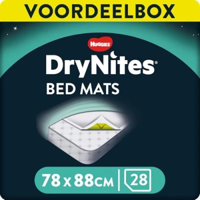 Image de DryNites Protège Matelas Jetables Protection Imperméable Discrète Taille Unique Pour Lit d’Enfant Lot de 28