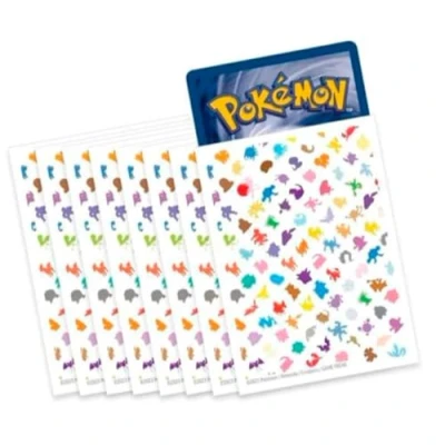 Afbeelding van 65 stuks Elite Trainer hoezen voor Pokémon, presenteer je kaarten met de promotionele van Pokémon ETB dozen (Scarlet en Violet 151)