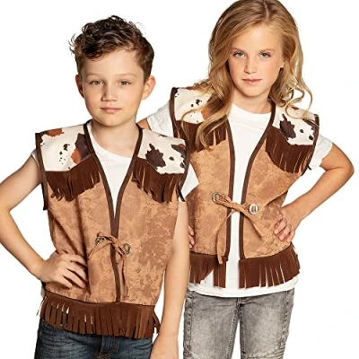 Afbeelding van Boland Vest Western camel kind (4 6 jaar) Kinderen Cowboy Indiaan