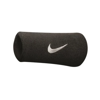 Afbeelding van Nike Swoosh Doublewide Wristband Wit