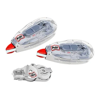 Afbeelding van Pritt 9HPRR4HP1X correctierol, navulbaar, met flexibele punt, 12 m lang en 4,2 mm breed, 2 stuks