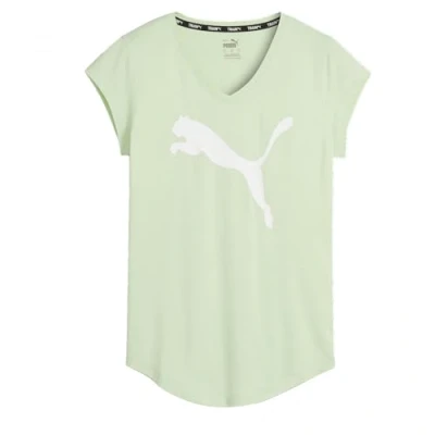 Afbeelding van PUMA Train Favorite Heather Cat Tee Dames Sportshirt Fresh Mint