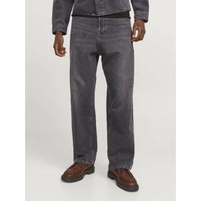 Afbeelding van Jack &amp; Jones Ron Baggy jeans, Heren, Maat: 30x34, Black denim