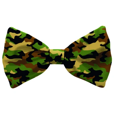 Afbeelding van Plenty Gifts Bow Tie Dog Army Cadeau 8x16x1 cm Groen Zwart L