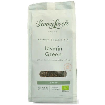Afbeelding van Simon Lévelt Jasmin Green Premium Organic Tea 90g losse thee Jasmijn