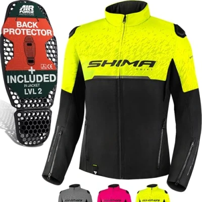 Afbeelding van SHIMA Drift Lady Motorjack voor dames, licht, ademend zomerjack van mesh met CE beschermers op de schouderrug en elleboogbeschermer, in breedte verstelbaar (neon, XXL)