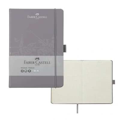 Afbeelding van Faber Castell 27825 Notitieboek, DIN A5, geruit, 100 g/m², 194 pagina&#039;s FSC mix, 145 x 210 mm