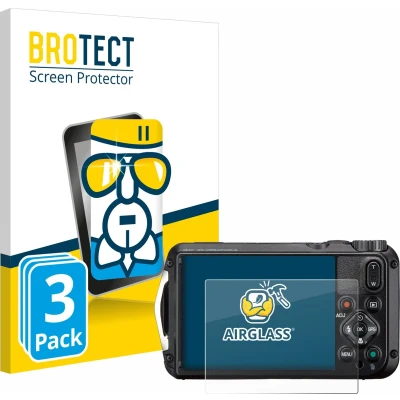 Afbeelding van BROTECT Screenprotector voor Ricoh Pentax WG 8 Folie Beschermfolie Beschermglas transparant (3 Stuks)